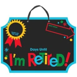 AMS Offically Retired Countdown Sign 1ct