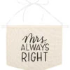 AMS Canvas Chair Sign - Bride