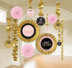 AMS Blush Sweet Sixteen Paper And Foil Decorating Kit 1ct