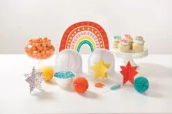 AMS Retro Rainbow Table Decorating Kit 3ct