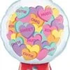 43 Inch Qualatex Hearts Gumball Machine Shape Foil Balloon