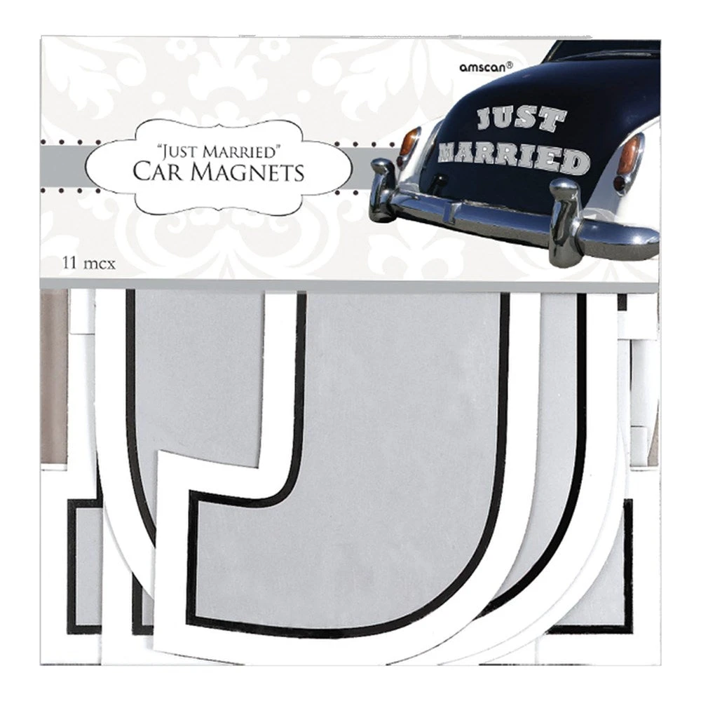 AMS Car Decorating Magnet Kit-Just Married 1 AMS Car Decorating Magnet Kit-Just Married