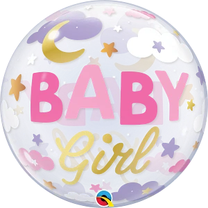 Qualatex 22 Inch Baby Girl Sweet Bubble Balloon 1ct 1 Qualatex 22 Inch Baby Girl Sweet Bubble Balloon 1ct