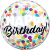 Qualatex 22 Inch Birthday Colorful Dots Bubble Balloon 1ct