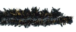 AMS Glitz And Glam Boa Tinsel Feather Black Gold 1ct