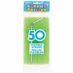 Neon Flex Straws 50ct Assortment