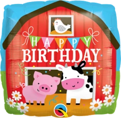 Qualatex 18 Inch Birthday Barn Foil Balloon 1ct