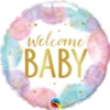 Qualatex 18 Inch Welcome Baby Watercolor 1ct -Toy World 26644