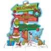 AMS Christmas Traditional Grinch Directional Table Decoration Sign 1ct -Toy World 280159