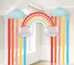 AMS Retro Rainbow Hanging Decorating Kit 3ct