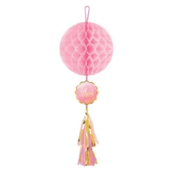 AMS Honey Comb Oh Baby Girl With Tassel 1ct