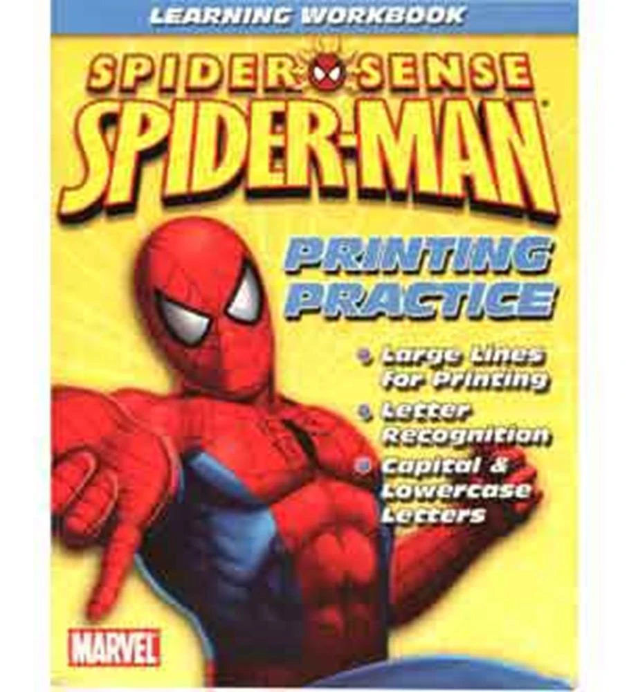 Spiderman Work Book -Printing Pratice 1 Spiderman Work Book -Printing Pratice