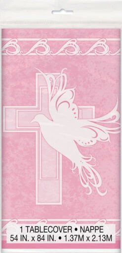 Dove Cross PinkTablecover