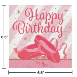 Twinkle Toes Napkin (L) Birthday 16ct