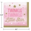 One Little Star Girl Lunch Napkin 16ct 2 One Little Star Girl Lunch Napkin 16ct -Toy World 322251 1