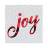 Beverage Napkin 16ct Holiday Sparkle Joy Silver 3 Beverage Napkin 16ct Holiday Sparkle Joy Silver -Toy World 324183