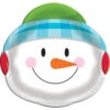 Snowman Shaped 14in Tray 2 Snowman Shaped 14in Tray -Toy World 331309