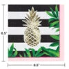 Pineapple Wedding Foil Stamped Lunch Napkin 16ct
