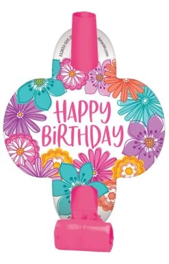 AMS Pretty Petals Happy Birthday Blowouts 8ct