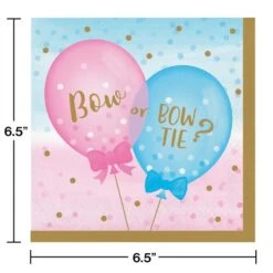 Gender Reveal Balloon Napkin (L) 16ct