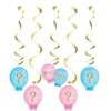 Gender Reveal Balloon Dangler 5ct -Toy World 336686