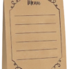 AMS Menu Cards Kraft Paper 4ct -Toy World 340176