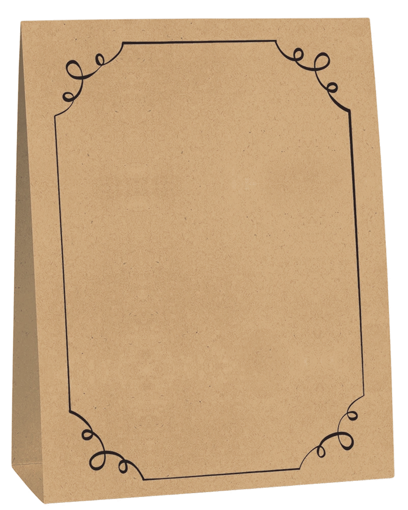 AMS Menu Cards Kraft Paper 4ct 2 AMS Menu Cards Kraft Paper 4ct - Image 2