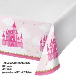 Little Princess Plastic Table Cover 44inx88in