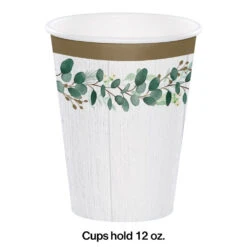 Eucalyptus Greens Paper Cup 8ct