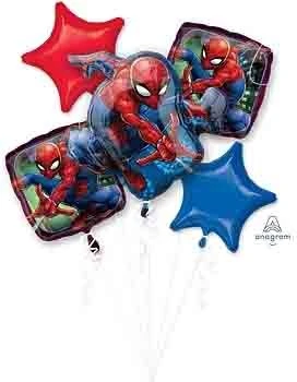 Anagram Spiderman Webbed Wonder Foil Balloon Bouquet 5ct 1 Anagram Spiderman Webbed Wonder Foil Balloon Bouquet 5ct