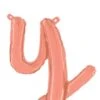 Betallic Script Letter "y" Rose Gold 19 Inch Air Filled Shaped Foil Balloon Packed W/straw 1ct 3 Betallic Script Letter "y" Rose Gold 19 Inch Air Filled Shaped Foil Balloon Packed W/straw 1ct -Toy World 34725RGP