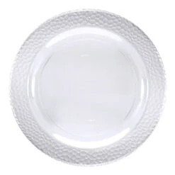 Clear Pebble 7in Plastic Plate 10ct