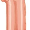 Betallic 1 Rose Gold 14 Inch Valved Air-Filled Shape Packaged 1ct