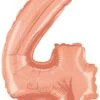 Betallic 4 Rose Gold 14 Inch Valved Air-Filled Shape 1ct -Toy World 34844RGBET