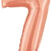 Betallic 7 Rose Gold 14 Inch Valved Air-Filled Shape 1ct 2 Betallic 7 Rose Gold 14 Inch Valved Air-Filled Shape 1ct -Toy World 34847RGBET