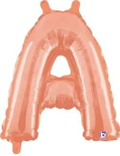 Betallic A Rose Gold 14 Inch Valved Air-Filled Shape Packaged 1ct
