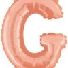 Betallic G Rose Gold 14 Inch Valved Air-Filled Shape Packaged 1ct