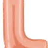 Betallic L Rose Gold 14 Inch Valved Air-Filled Shape Packaged 1ct -Toy World 34912RGPBET