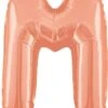Betallic M Rose Gold 14 Inch Valved Air-Filled Shape 1ct -Toy World 34913RGBET