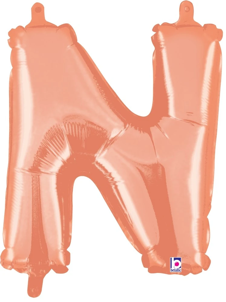 Betallic N Rose Gold 14 Inch Valved Air-Filled Shape Packaged 1ct 1 Betallic N Rose Gold 14 Inch Valved Air-Filled Shape Packaged 1ct