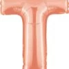 Betallic T Rose Gold 14 Inch Valved Air-Filled Shape 1ct -Toy World 34920RGBET