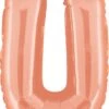 Betallic U Rose Gold 14 Inch Valved Air-Filled Shape Packaged 1ct