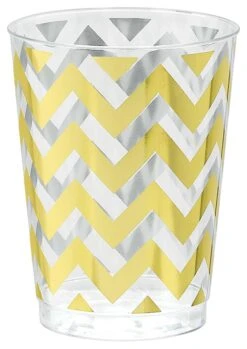 AMS Tumbler Chevron 10oz Gold