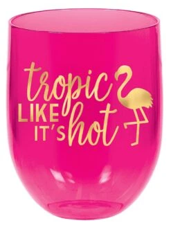 AMS Tropic Stemless Wine Glass