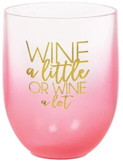 AMS Ombre Stemless Wine Glass 15 Oz