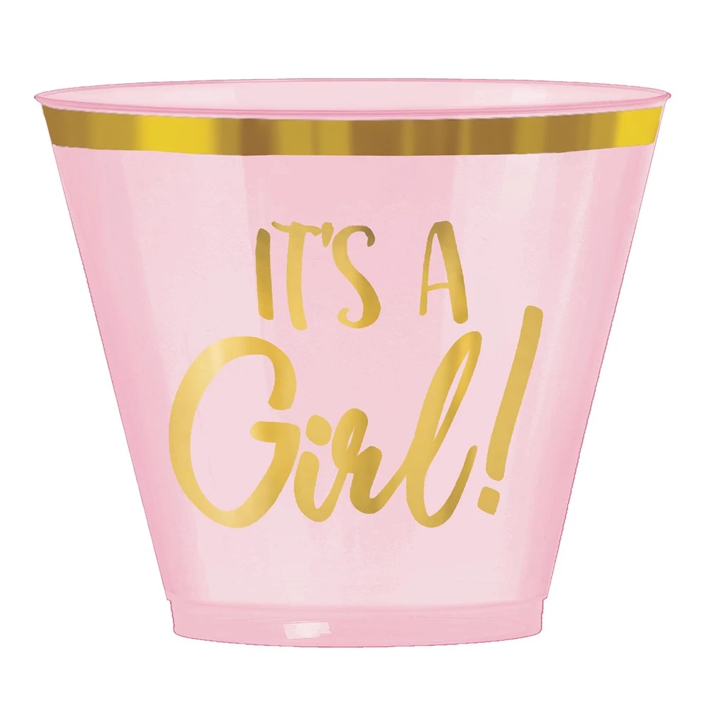 AMS Oh Baby Girl Tumblers 9 Ounce 30ct 1 AMS Oh Baby Girl Tumblers 9 Ounce 30ct