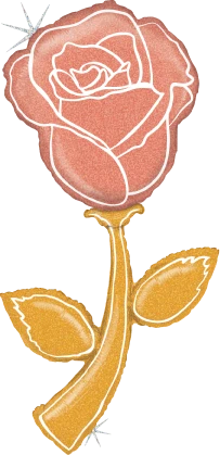 Betallic 60 Inch Fresh Picks Rose Gold Rose Holographic Foil Balloon 1ct