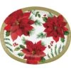 Posh Poinsettia Oval Platter 8ct 2 Posh Poinsettia Oval Platter 8ct -Toy World 359459