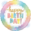 Betallic Opal Birthday 18 Inch Opal Holographic Balloon Packaged 1ct