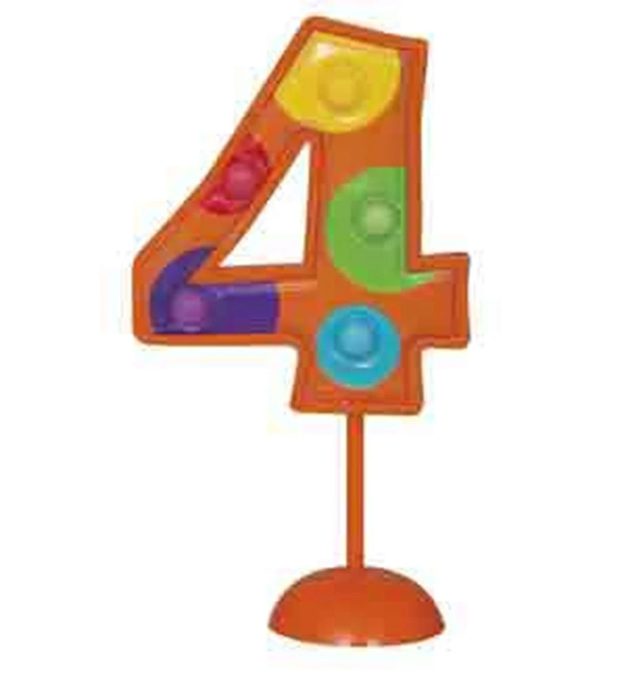 Flashing Number 4 Decoration 1 Flashing Number 4 Decoration